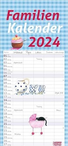 Maren Schaffner Familienplaner 2024. Schöner Familien-Kalender, liebevoll gestaltet von der bekannten Grafikerin. Wandkalender für Familien, dekorativ und praktisch!