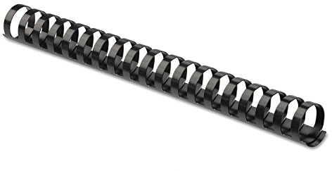 Fellowes Plastic Comb Bindings, 1.5 Inches, 340-Sheet Capacity, Black, 10 per Pack (52066)