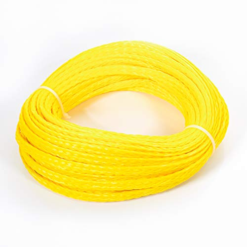 MAUK Polypropylen Festmacher Flechtleine | Seil Tau Leine | Gelb | 20m x 8mm