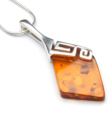 MyBernstein Bernstein Bernsteinanhänger Mäander (Bernsteinschmuck 10106)