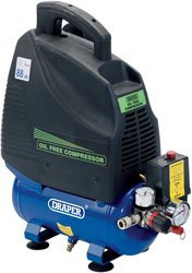 Draper Da6/169 6L 230V 1.1Kw (1.5Hp) Oil-Free Air Compressor