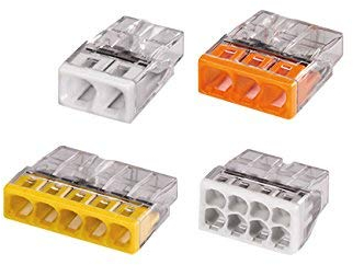 Wago S2273 - Confezione di 100 mini morsetti di connessione automatica 2, 3, 5 e 8 fili