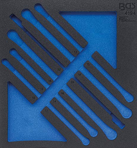 BGS 4194-1 | Werkstattwageneinlage 2/3 | leer | für Art. 4194 | Hartschaum | Länge 408 mm | Breite 378 mm | Höhe 32 mm | geeignet für alle BGS Werkstattwagen