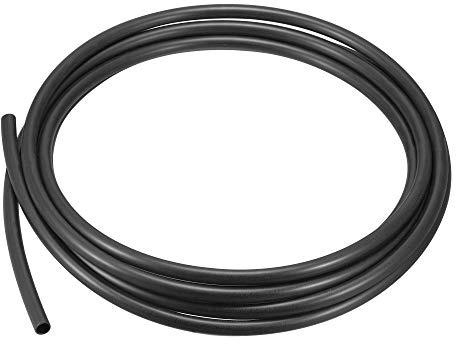 sourcing map Tuyau pneumatique de frein à air comprimé en nylon PA12 Noir 10 mm ID x 12 mm OD x 5 m