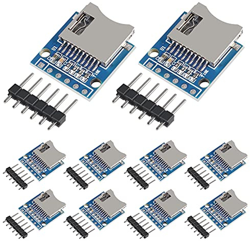 UMLIFE Micro SD SDHC TF Card Adapter Reader Module with SPI Interface Level Conversion Chip Compatible with Arduino Raspberry PI 10pcs