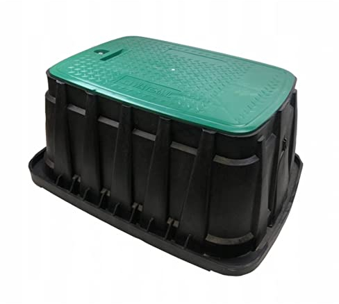 KAUFDAS Ventilbox überfahrbar Ventilkasten Verteilerkasten Deckel Bewässerung Box Maxi Jumbo 56x40cm für Magnetventile