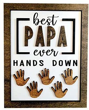Fotorahmen Geschenke für Papa I Love My Daddy Bilderrahmen Dad und Me Holz Bilderrahmen mit Holz Herz Verzierung zum Basteln für Weihnachten Vatertag Geburtstag Geschenk Zubehör Personalisierter Papa
