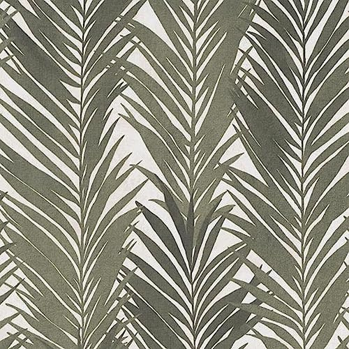 Palm Trees White Green Feather Floral Wallpaper - Paste The Wall Feature Wall Textured Non-Woven - Solid Thick Heavy Duty Designer Wallpaper