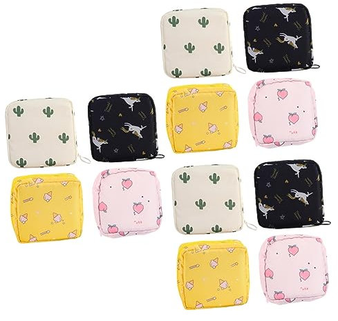 Healeved 12 Stk Aufbewahrungsbeutel Für Damenbinden Etui Für Damenbinden Menstruationsbeutel Aufbewahrungstasche Für Damenbinden Packung Mit Damenbinden Oxford-stoff Mädchen Mini