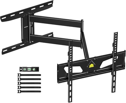 FORGING MOUNT TV Wall Bracket, 910 mm Extra Long Arm for 32-65 Inch TVs, Swivel Tilt up to 45kg, Tilt Adjustment, Spirit Level, Max VESA 400x400mm