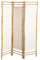 Box & Beyond Biombo de Interior - 160 x 120 cm - Separador de ambientes en Lona y bambú Natural - Biombo de 3 Paneles - Biombo para Dormitorio, salón - Mampara móvil