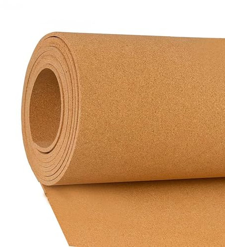 Rouleau Liege, Tableau Liège En Bandes, Feuille Liège, Carreaux Liège Naturel, Isolation Phonique, 6mm 8mm D'Épaisseur, Pour Le Sol De La Maison Braun ( Color : Thick 8mm , Size : 0.9mx1m(3ftx3.3ft) )