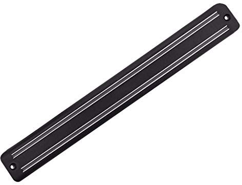 HYUFEIAO Wandregal für die Speisekammer, 33 cm, Präsentationsregal mit Magnetleiste, Wandhalterung für die Küche, Barwerkzeuge und Heimwerker-Geschirrabdeckung (schwarz, Einheitsgröße)