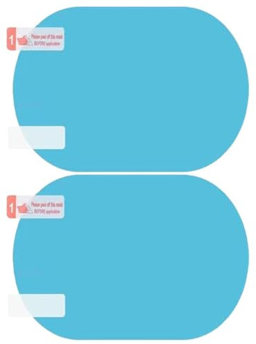 Pellicola per specchi idrofobica, pellicola antipioggia per specchietti retrovisori auto | Pellicola per specchietti laterali antiappannamento antipioggia da 2 pezzi - Pellicola per auto con rivestime