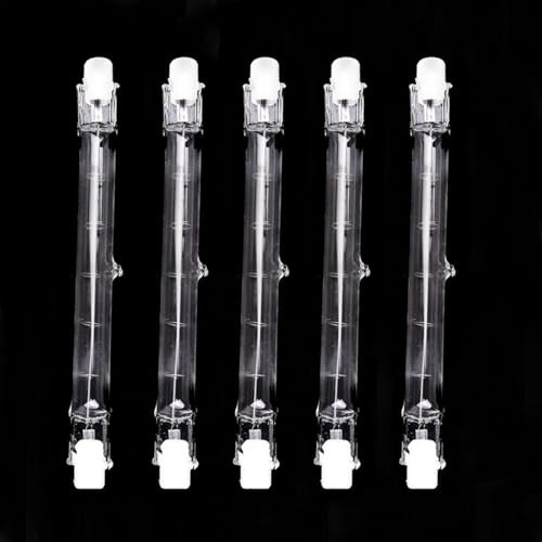 JZLBBC 5PC R7s Halogenlampe 118mm 500W Dimmbar Halogen Leuchtmittel R7S 230V 200W J118 Sicherheitslampe Lineare Flutlichtlampen Warmweiß 250W