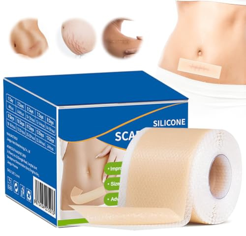 Rouleau de 3 m en silicone de qualité supérieure 3,5 x 30 cm, imperméable et invisible pour les cicatrices post-opératoires, chéloïdes, acnéiques, brûlures