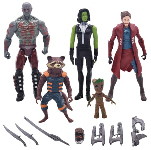 Heroes Serie Action Figure Set,Figure di Anime 5pcs Filmeroi Figure Model Decor, Collezione Modello Giocattolo, Action Figure Giocattoli Ornamenti Personaggio Dei Cartoni Animati Regali per Bambini