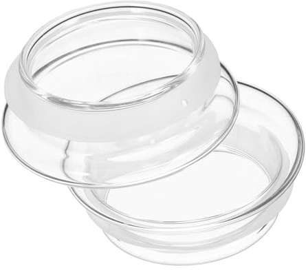 UKCOCO Repuesto Tapa Jarra de Agua Tapa de Vidrio y Silicona, 2 Piezas, Antisalpicaduras, Protege el Líquido y Evita Manchas