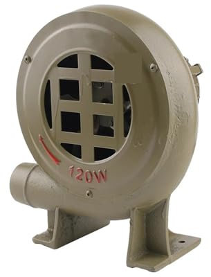 Ventilateur soufflant, Petit ventilateur domestique 120 W en fonte monophasé for chaudière, ventilateur de cuisinière, ventilateur centrifuge for barbecue,Souffleur centrifuge