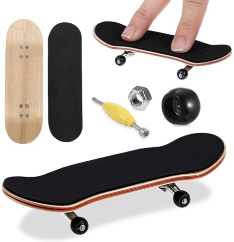 CIATBYYJ Mini Finger Skateboard,Kreatives Fingerboard,Professionelle Fingerskateboard,Ahornholz Finger Spielzeug,für Skateboarding-Enthusiasten, Geburtstagsgeschenke,Mini-Spiele
