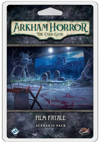 Arkham Horror The Card Game Film Fatale Scenario Pack - Explore Bizarre Film Sets, Cooperative LCG, Ages 14+, 1-4 Players, 1-2 Hr Playtime, Made by Fantasy Flight Games