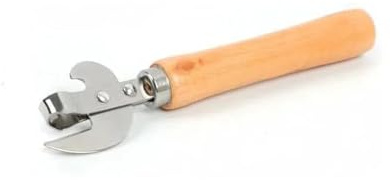 Abrelatas multifuncional con mango de madera de acero inoxidable, apto for latas, destornilladores, latas de leche condensada, botellas de cerveza y otras latas y botellas.