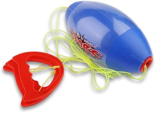 Jwthee Juego de Pelota con Zoom, Juego de Pelota con lanzadera para Tirar de Zoomball para 2 Jugadores, Deportes en Interiores y Exteriores, Lala Pelota Juguetes, Bolas de tirado interactivas (Blue)