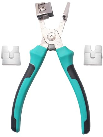Gummistreifenschere, 18,5 x 10,5 x 3 cm, Streifenzange, 90 Grad, effizienter Komfort, robuste Notchzange, Kantenschere für Gummistreifen, PVC