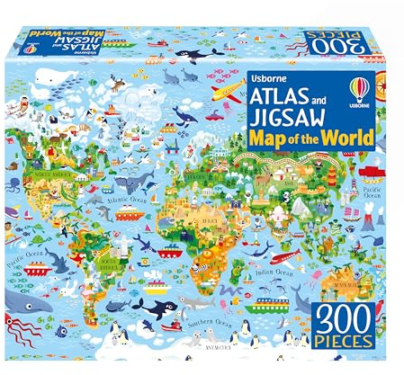 Atlas and Jigsaw Map of the World