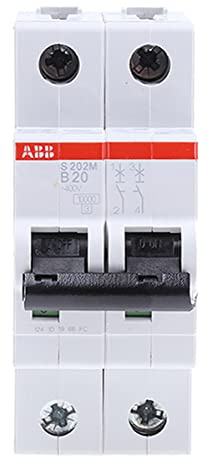 ABB S200M MCB Leitungsschutzschalter Typ B, 2-polig 20A 440V, Abschaltvermögen 10 kA System Pro M Compact
