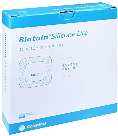 BIATAIN Silicone Lite skumförband 10 x 10 cm 10 st