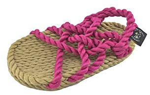 Nomadics Kids JC Unisex-Kinder Sandale aus Seil Fuchsia-Tan, 24