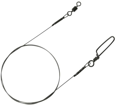 Spro Matt Black Leader 1x7 Titanium - Titanvorfach zum Spinnfischen auf Hecht & Zander, Hechtvorfach, Spinnvorfach zum Hechtangeln