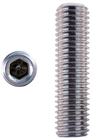 D´s Items | Gewindestifte mit Kegelkuppe - M10x40 - DIN 913 - Edelstahl A2 - [5 Stück] - | Wurmschrauben | Madenschrauben V2A