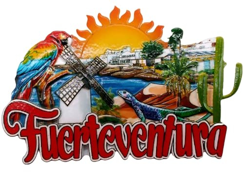 Fuerteventura Island Spanien 3D Kühlschrankmagnet Tourist Souvenir Geschenk Home Küche Dekoration Magnetaufkleber Spanien Kühlschrank Magnet Kollektion