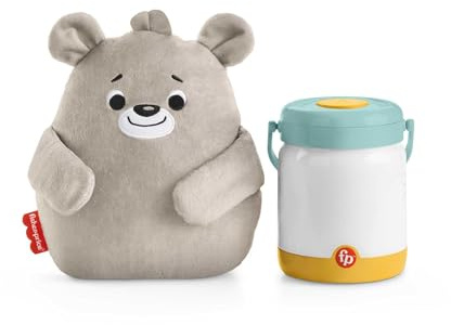 Fisher-Price GRR00 - Bärchenbaby mit Glühwürmchen-Spieluhr, Klangerzeuger für das Kinderzimmer, für Babys und Kleinkinder ab der Geburt