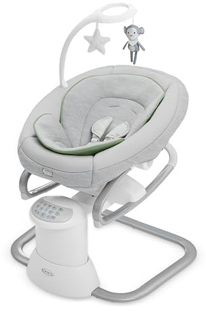 Graco Soothe My Way with Removable Rocker, Madden - Versatile Baby Swing & Portable Rocker