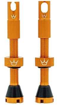Peaty's X Chris King MK2 Tubeless Ventil Presta - Integrierter Speichenschlüssel & Ventilkernentfernungskappen, Mountainbike, Rennrad Fahrrad Reifen, Kompatibel einfügen, 7075 Aluminium