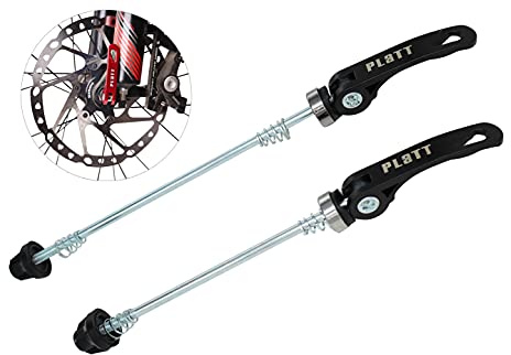 PLATT Bike Wheel Hub Skewers MTB Quick Release Skewers Front and Rear Axle Fit for Road Bike,Mountain Bike,BMX (1Pair)