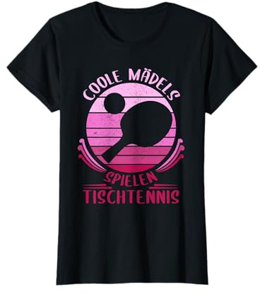 Coole Mädels Spielen Tischtennis - Mädchen Frauen T-Shirt