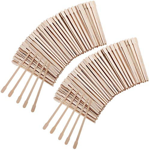 500 Stücke Holzspatel Waxing, Kleine Wachs Spatel Holz Wachs Sticks Augenbrauen Waxing Applikatoren Holz-Craft-Sticks Gesicht Körper Haarentfernungssticks