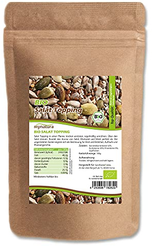 Mynatura Bio Salat-Topping I Kernmischung für Salate I Pflanzliche Fette I Protein I Vegan I Snack I Im Beutel (1000g)