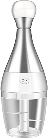 Coupe-Ail, Rotation À 360 ° Couteau en Acier Coupe-Légumes, Hachoir À Viande Pressé À La Main en Acier Inoxydable 304, Machine Multifonctionnelle pour Compléments Alimentaires pour Enfants