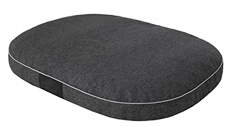 millybo OVAL ÖKOLEINEN Hundematratze, Hundebett für Kleine, Mittlere, Große Hunde - Robustes, wasserdichtes Hundekissen, kuscheliges Schaum Tierbett, Outdoor & waschbar - 87x68x15cm Schwarz