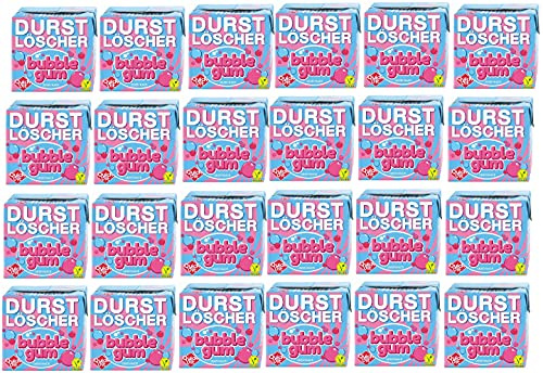 24 Packungen a 500ml Durstlöscher Bubble Gum Geschmack mit Strohhalm