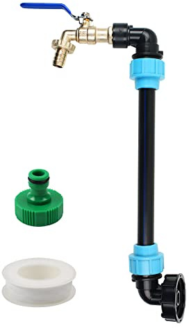 IBC Schwanenhals 3/4,Auslaufhahn Ventil für Regenwassertank