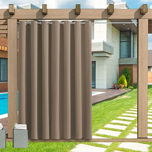 Tenda per Esterni Tenda da Esterno con Occhielli 1 Pezzo, Resistente alle Intemperie, 24 Colori Tenda da Sole per Balcone Patio Portico Pergola Gazebo, B132xH213CM