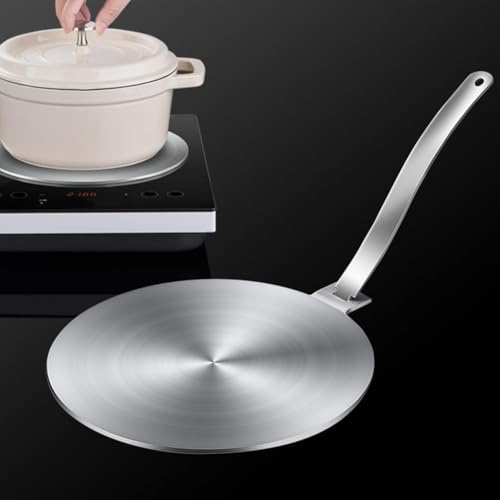 Diffuseur de chaleur plaque à induction, plaque diffuseur à induction en acier inoxydable, pour cuisinière à gaz, plaque de cuisson en verre, plaque à induction, adaptateur de plaque à induction
