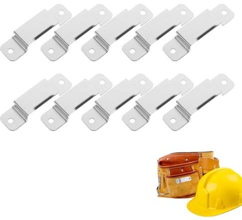 Tape Measure Holder Clips, 10pcs Metal Tape Measure Holder Clips Belt Bow Tool Bench Hanger for Universal Worker Accessory Belt Box Tool Bag Workbenches Handbags Garages