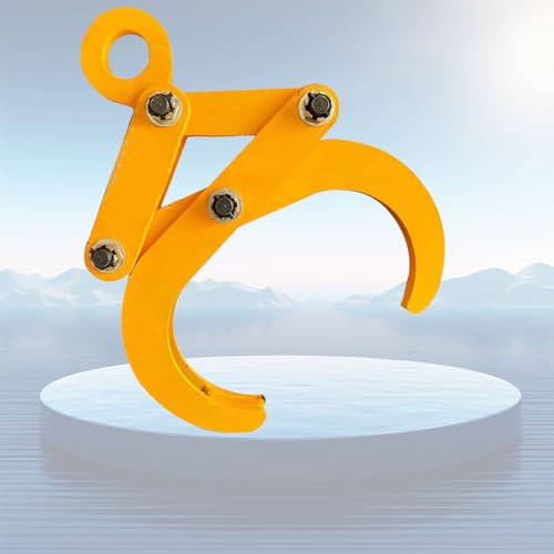 ATYUJKB Steel Plate Lifting Clamp, Industrial Steel Plate Clamp, Universal Plate Lifter Clamp, Welding Clamps, Plate Vertical Clamp, Chain Link Type Lifting Tongs Adjustable (OD 1T)